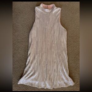 Xhilaration Shimmering Beige Backless Dress